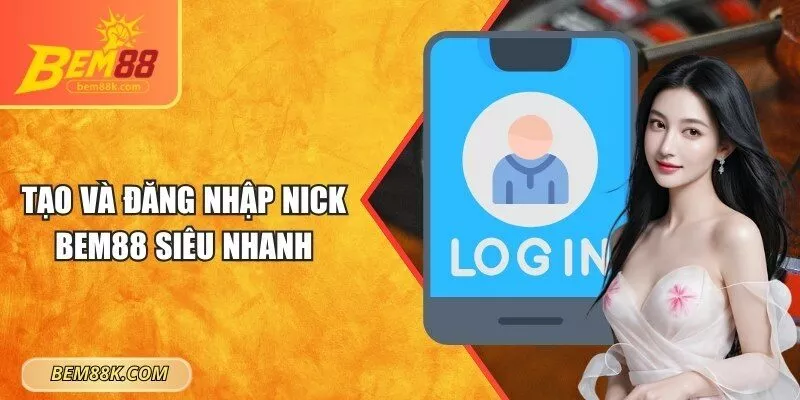 Tạo và đăng nhập nick BEM88 siêu nhanh