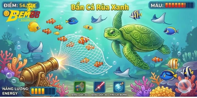 Tổng quan về trò chơi Bắn Cá Rùa Xanh tại BEM88